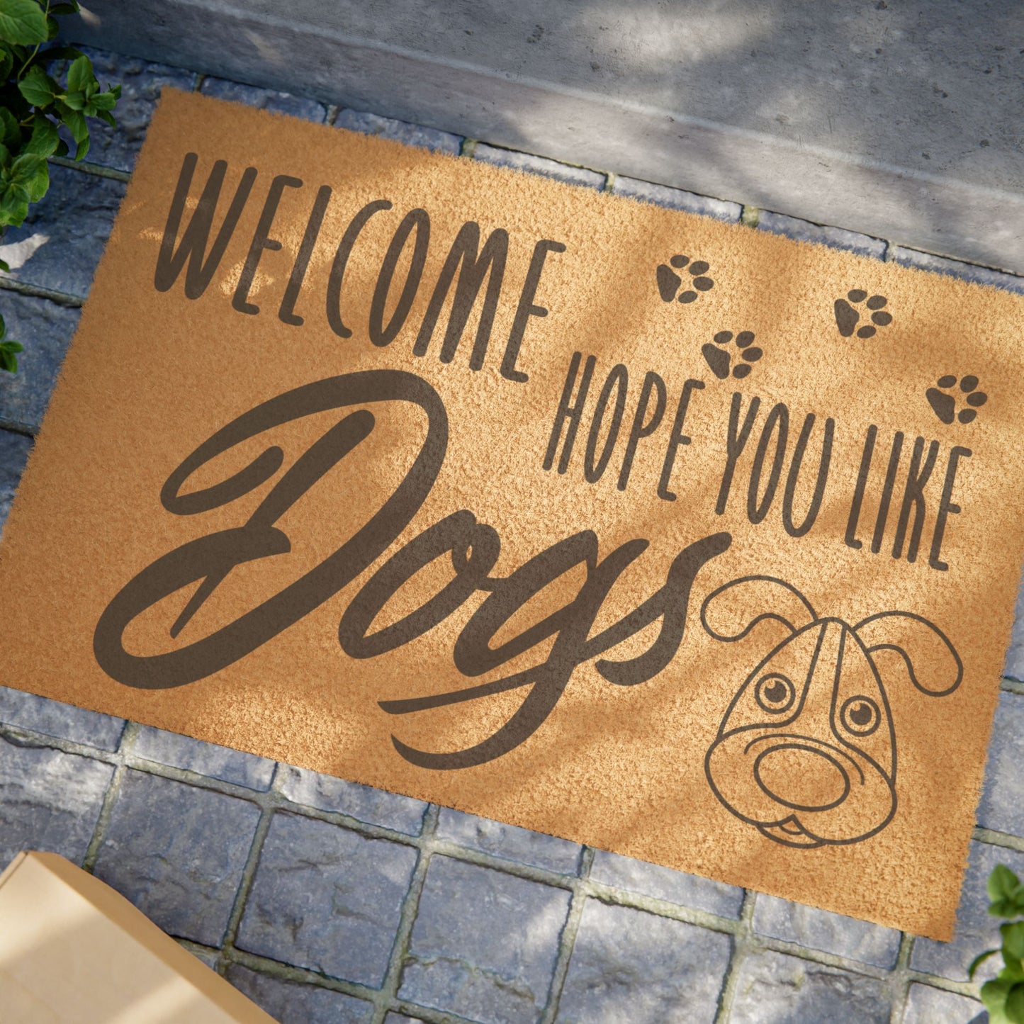 Welcome Mat for Dog Lovers - Cute Dog Themed Doormat