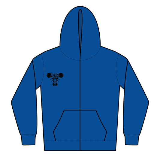 Cheerleader Youth Zipped Hoodie - Flip and Cheer Design