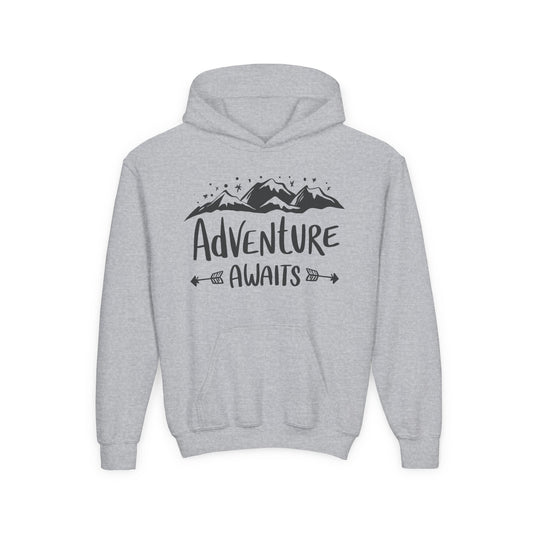 Adventure Awaits Youth Hooded Sweatshirt