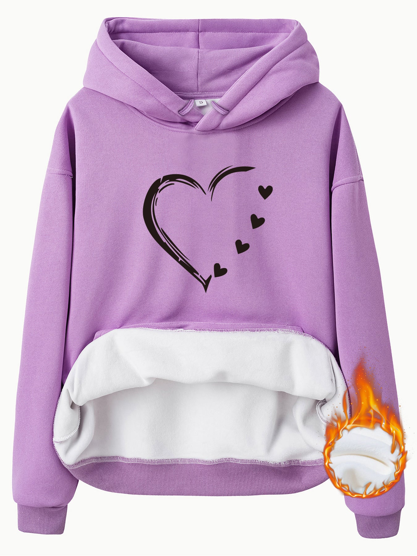 Love printed hoodie