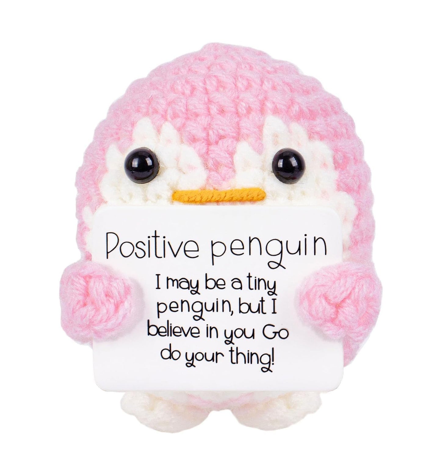 Positive Sayings Knitted Handmade Hook Weaving Doll