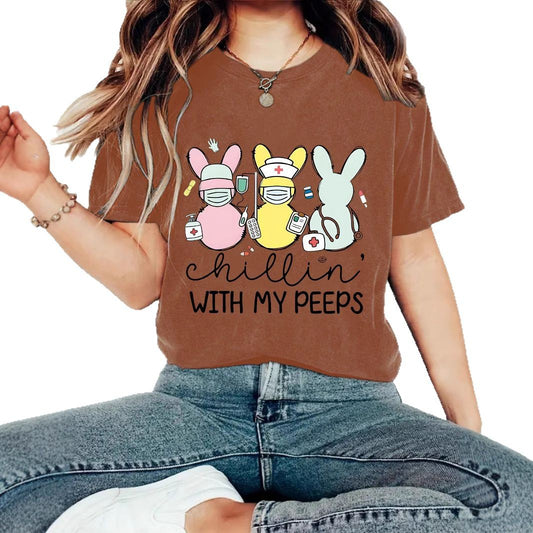 Easter "Chillin' With My Peeps" T-shirt
