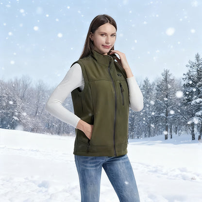 Men Women 9 Areas Heated Vest USB Charging Heated Jacket Washed Keep Warm Hiking Vest Winter Fishing Skiing Vest Heated Coats