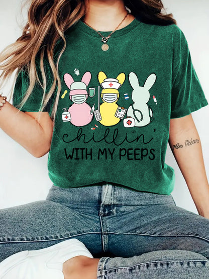 Easter "Chillin' With My Peeps" T-shirt