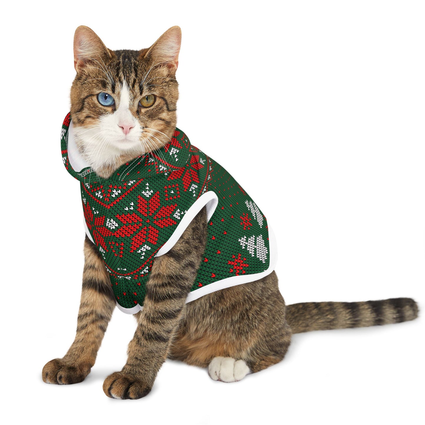 Green Ugly Sweater Hoodie for Pets