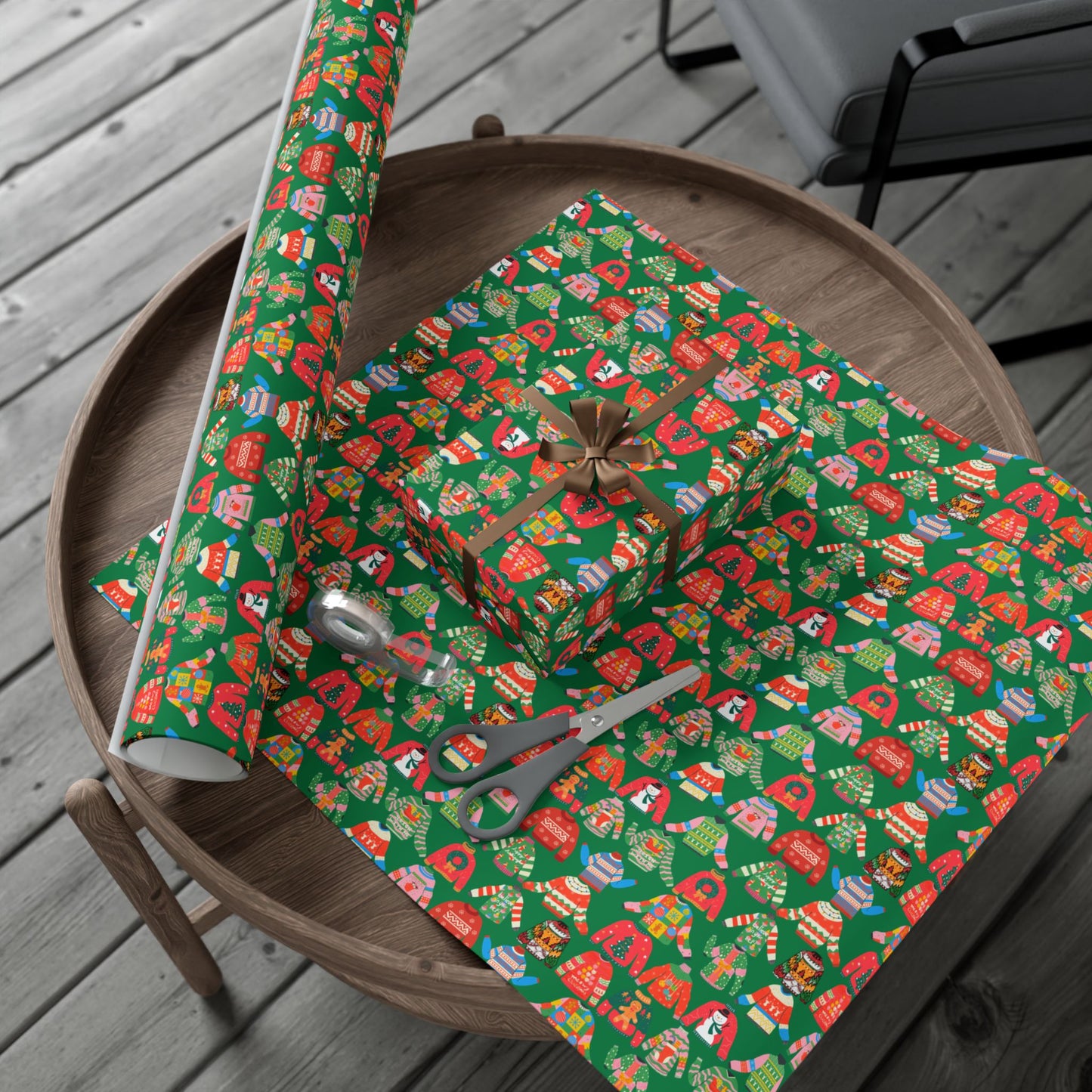 Ugly Sweater Holiday Gift Wrap