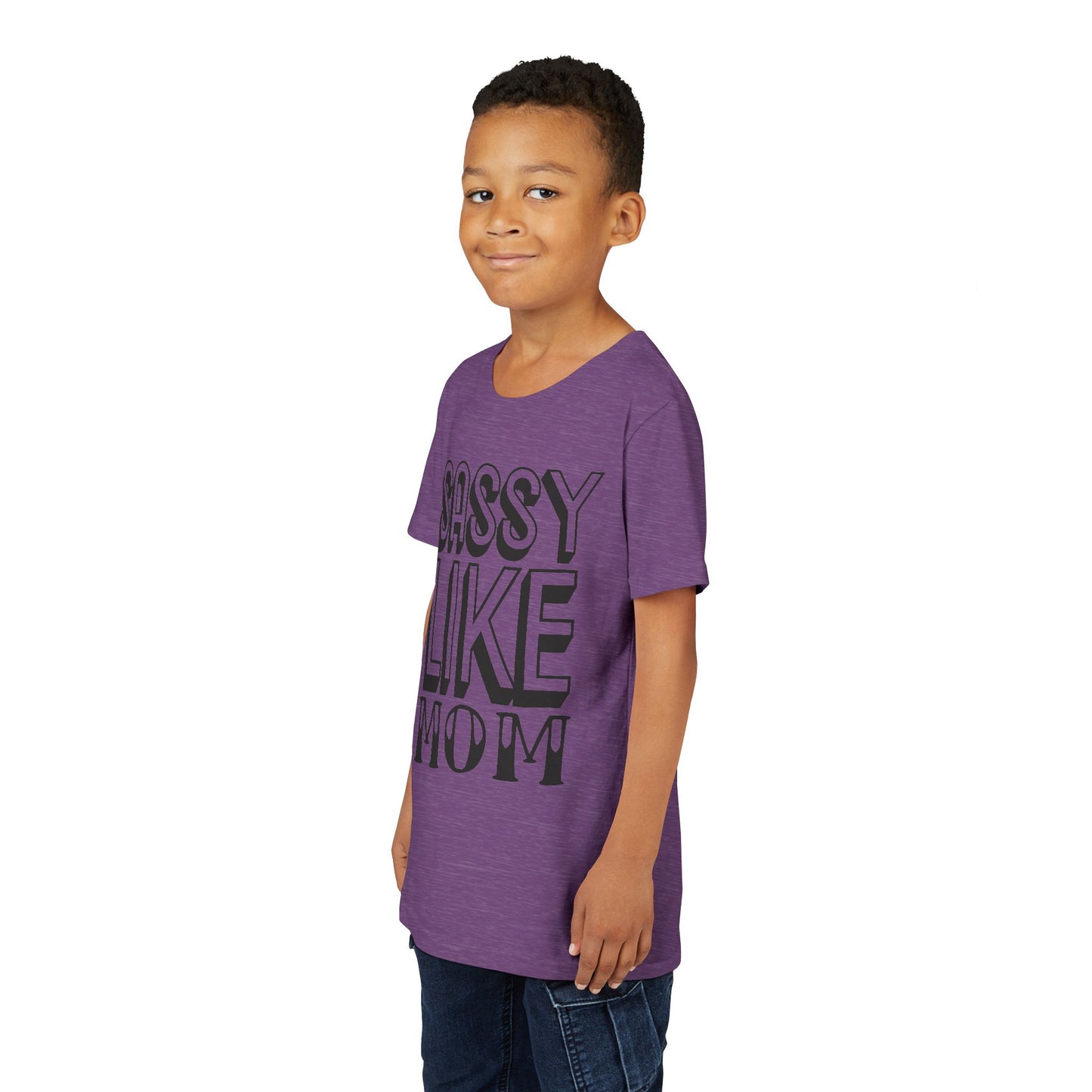 Sassy Like Mom Youth Tee - Trendy Short Sleeve Shirt for Kids