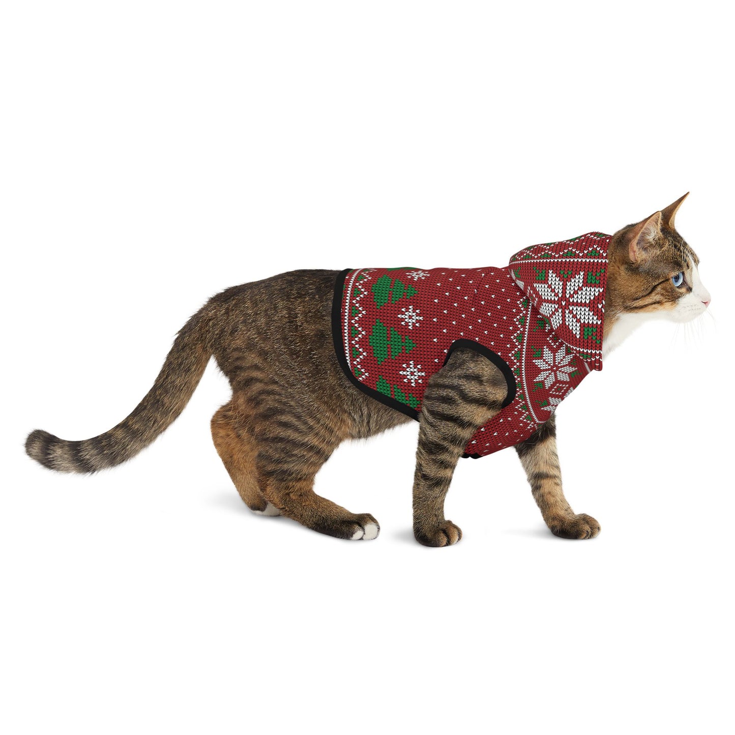 Pet Hoodie - Red Ugly Christmas Sweater for Pets