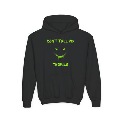 Don't Tell Me to Smile Youth Hoodie