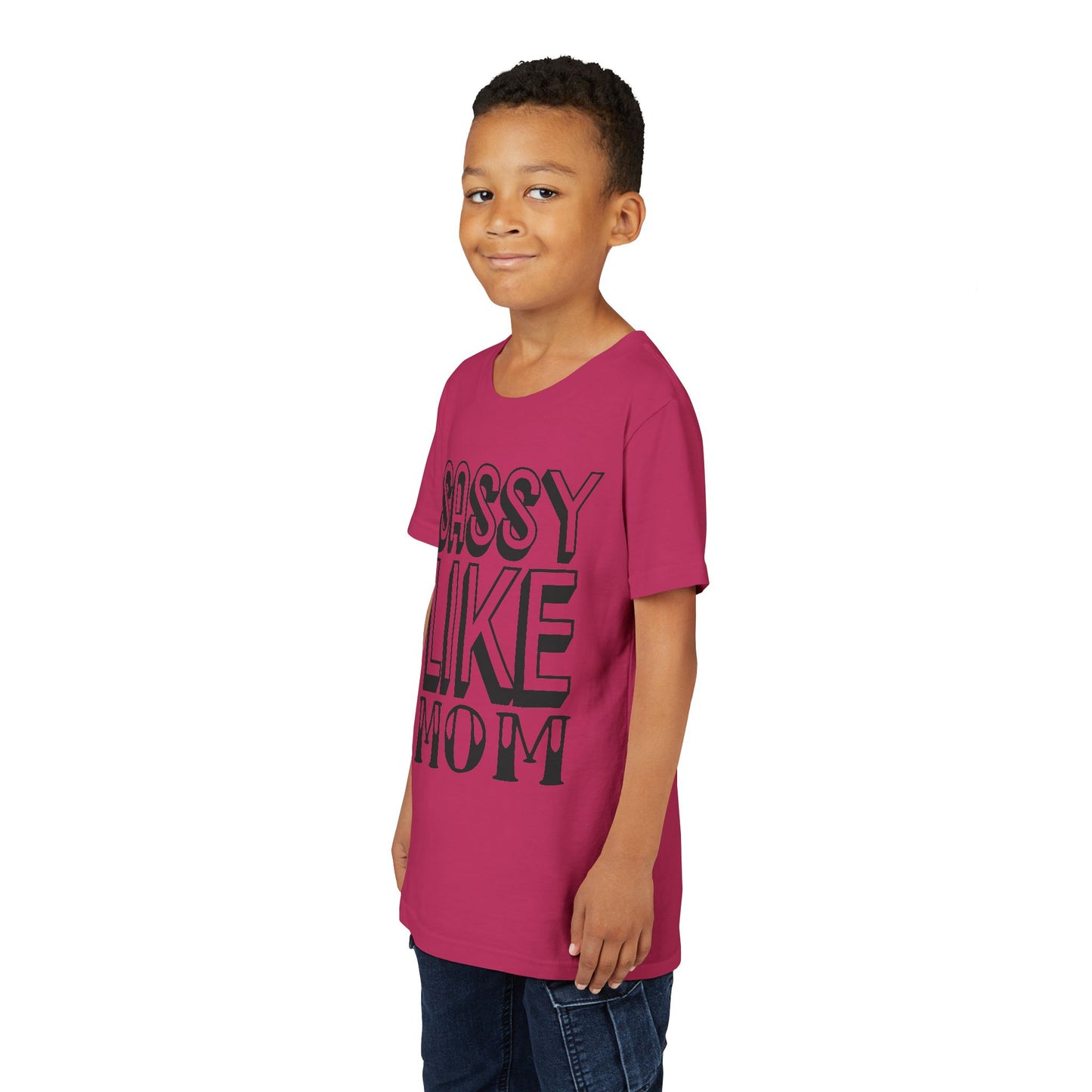 Sassy Like Mom Youth Tee - Trendy Short Sleeve Shirt for Kids