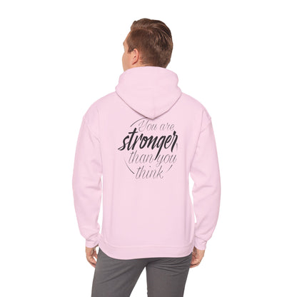 Inspirational Unisex Hoodie: 'You Are Stronger Than You Think'