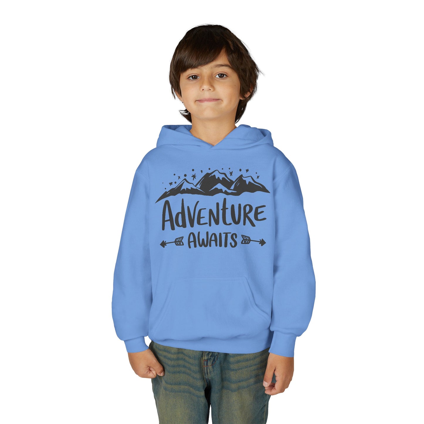 Adventure Awaits Youth Hooded Sweatshirt