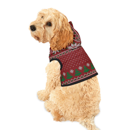 Pet Hoodie - Red Ugly Christmas Sweater for Pets