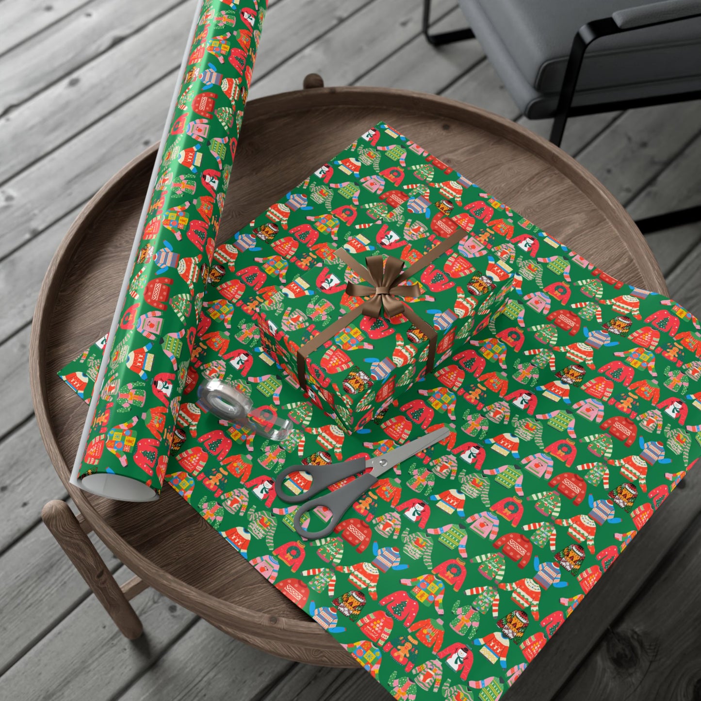Ugly Sweater Holiday Gift Wrap