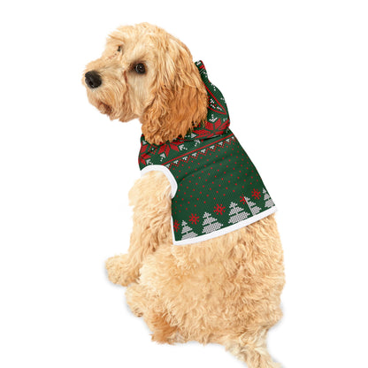 Green Ugly Sweater Hoodie for Pets