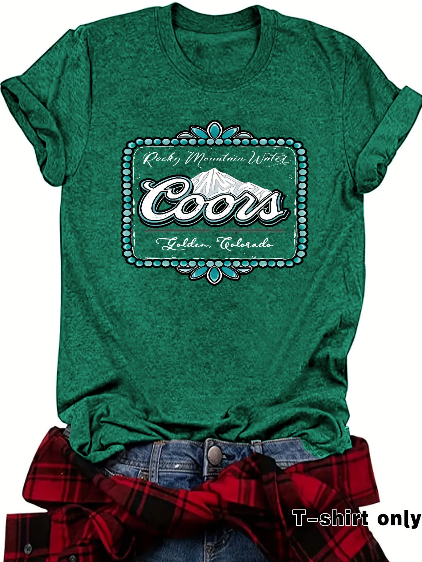 Coors Mountain & Letter printed t-shirt
