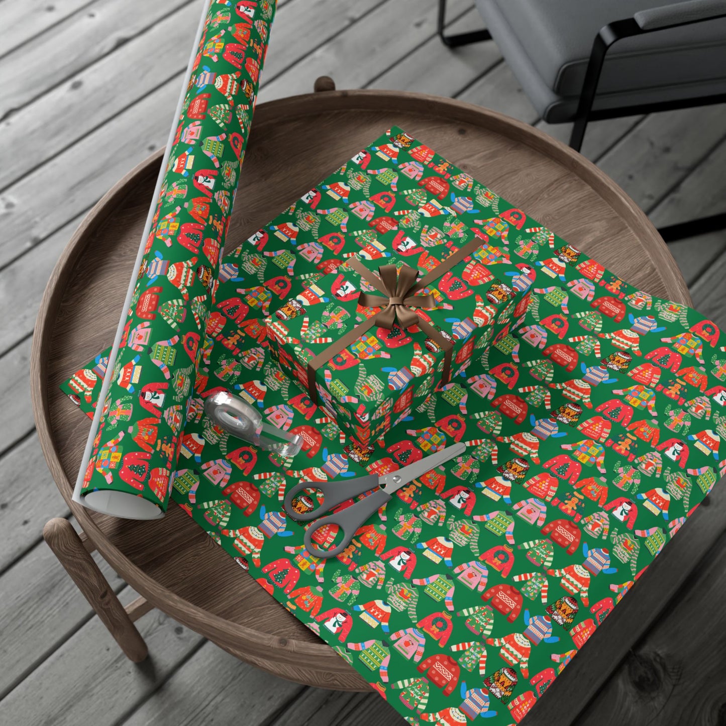 Ugly Sweater Holiday Gift Wrap