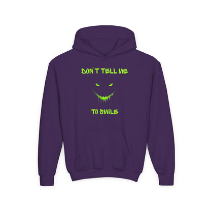 Don't Tell Me to Smile Youth Hoodie