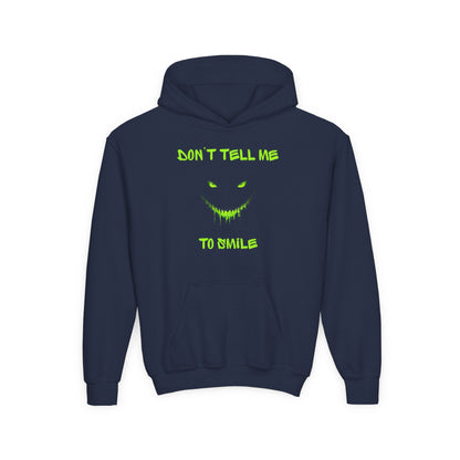 Don't Tell Me to Smile Youth Hoodie