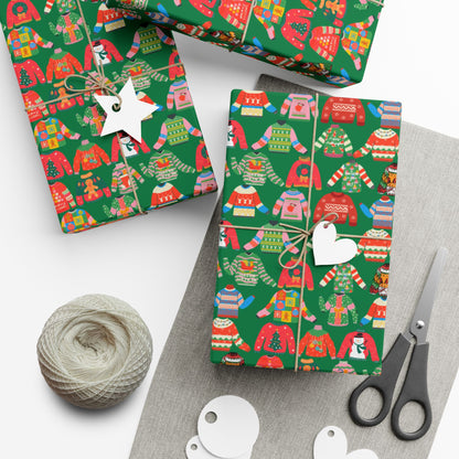 Ugly Sweater Holiday Gift Wrap
