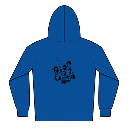 Cheerleader Youth Zipped Hoodie - Flip and Cheer Design