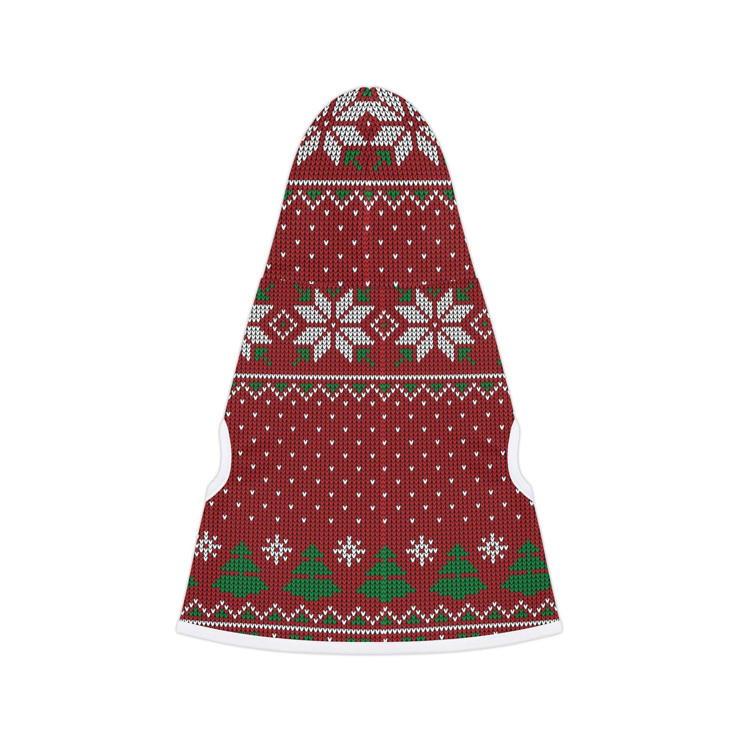 Pet Hoodie - Red Ugly Christmas Sweater for Pets