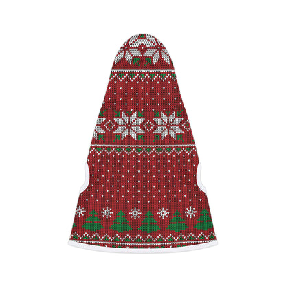Pet Hoodie - Red Ugly Christmas Sweater for Pets