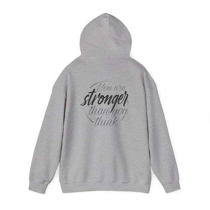 Inspirational Unisex Hoodie: 'You Are Stronger Than You Think'