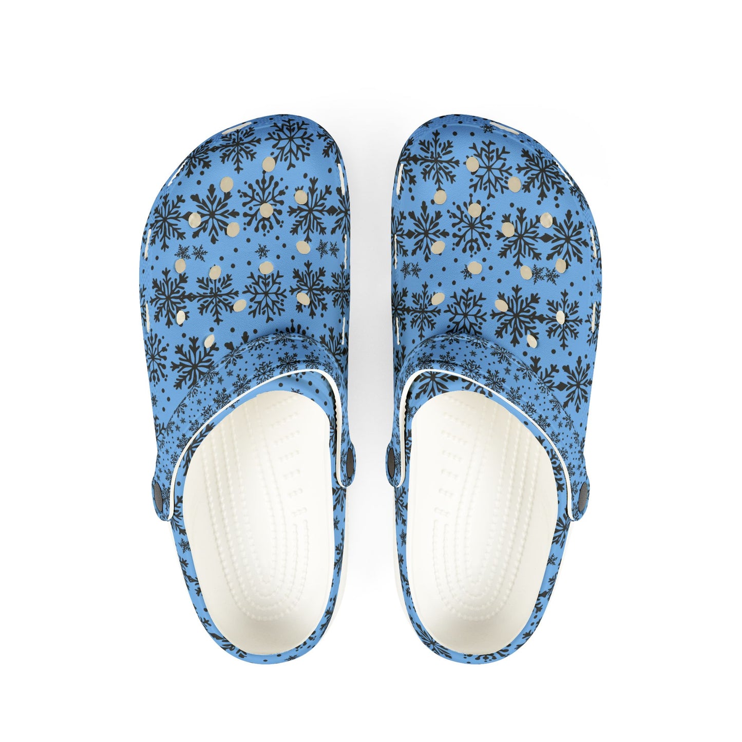 Winter-Themed EVA Foam Clogs, Fun Slippers for Cozy Days, Christmas Gifts, Indoor/Outdoor Shoes, Snowflake Design, Holiday Relaxation