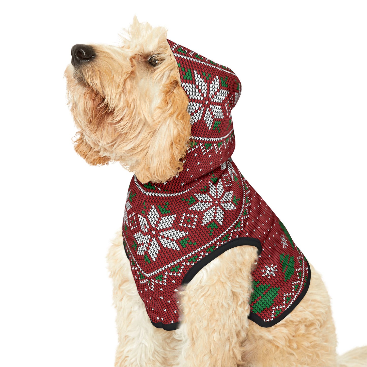 Pet Hoodie - Red Ugly Christmas Sweater for Pets