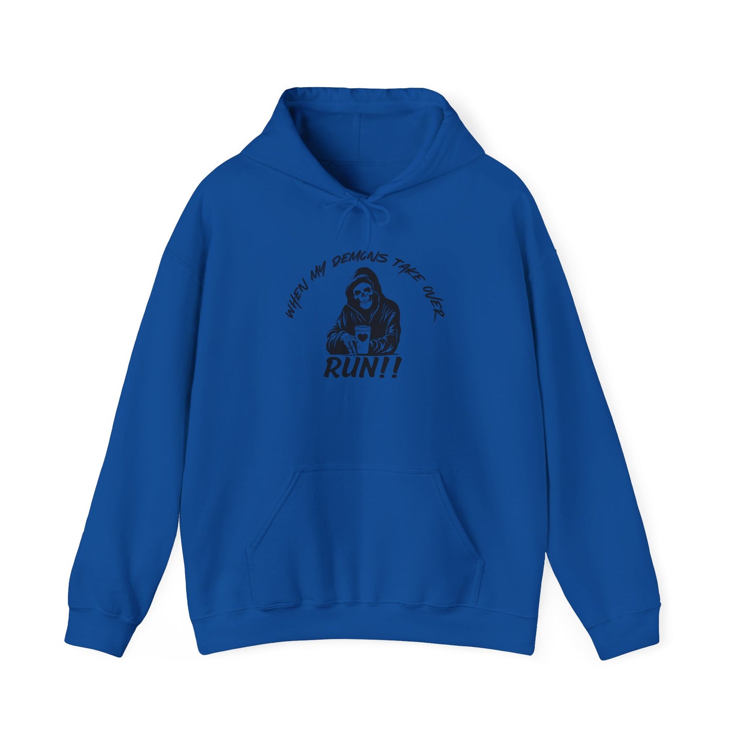 Funny Unisex Hoodie with Grim Reaper Design - Perfect for Halloween, Gag Gifts, or Everyday Wear - Cozy Gift Idea for Friends