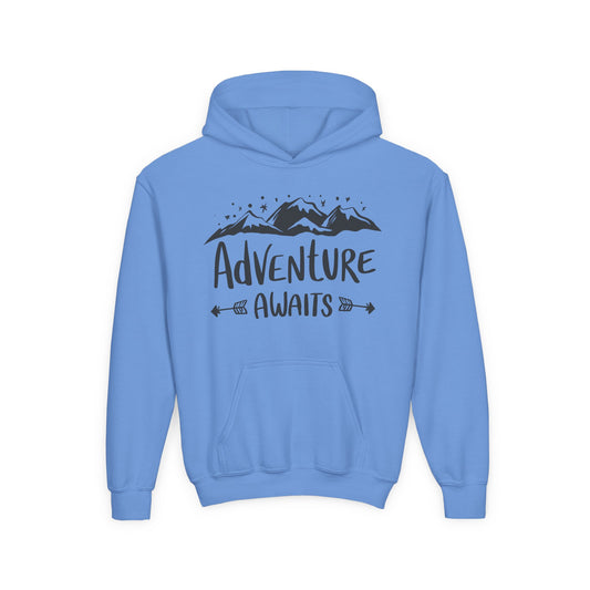 Adventure Awaits Youth Hooded Sweatshirt
