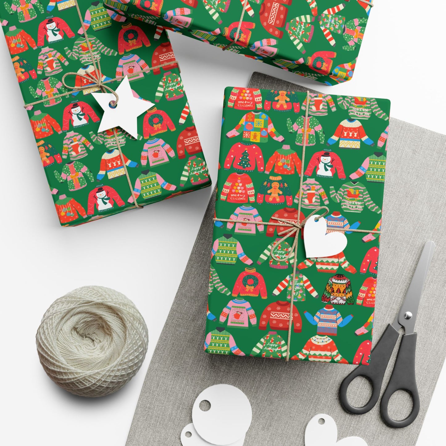 Ugly Sweater Holiday Gift Wrap