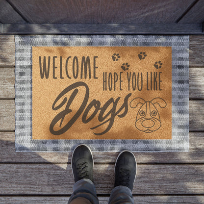 Welcome Mat for Dog Lovers - Cute Dog Themed Doormat