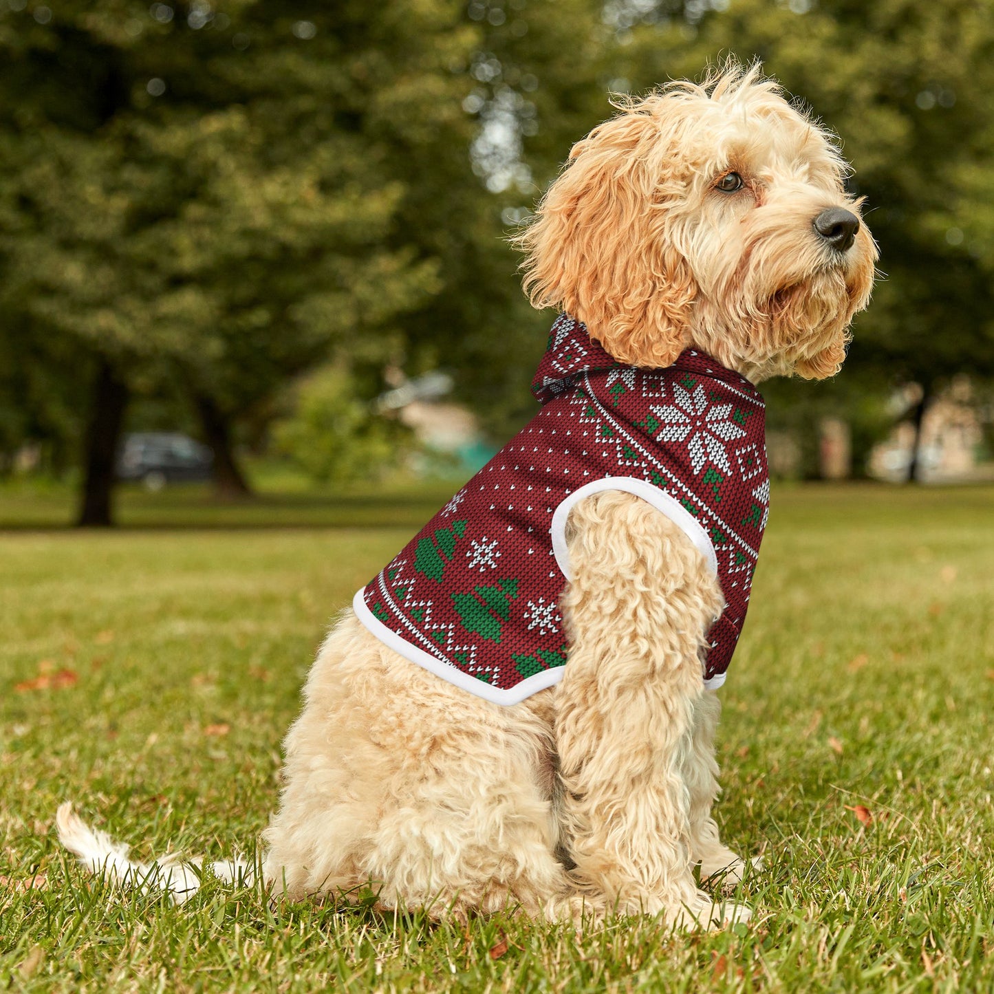 Pet Hoodie - Red Ugly Christmas Sweater for Pets
