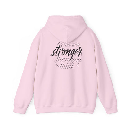 Inspirational Unisex Hoodie: 'You Are Stronger Than You Think'