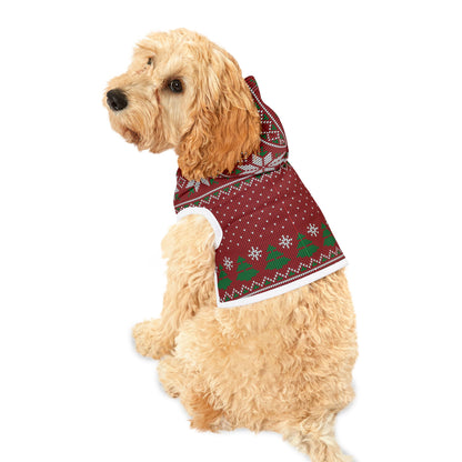 Pet Hoodie - Red Ugly Christmas Sweater for Pets