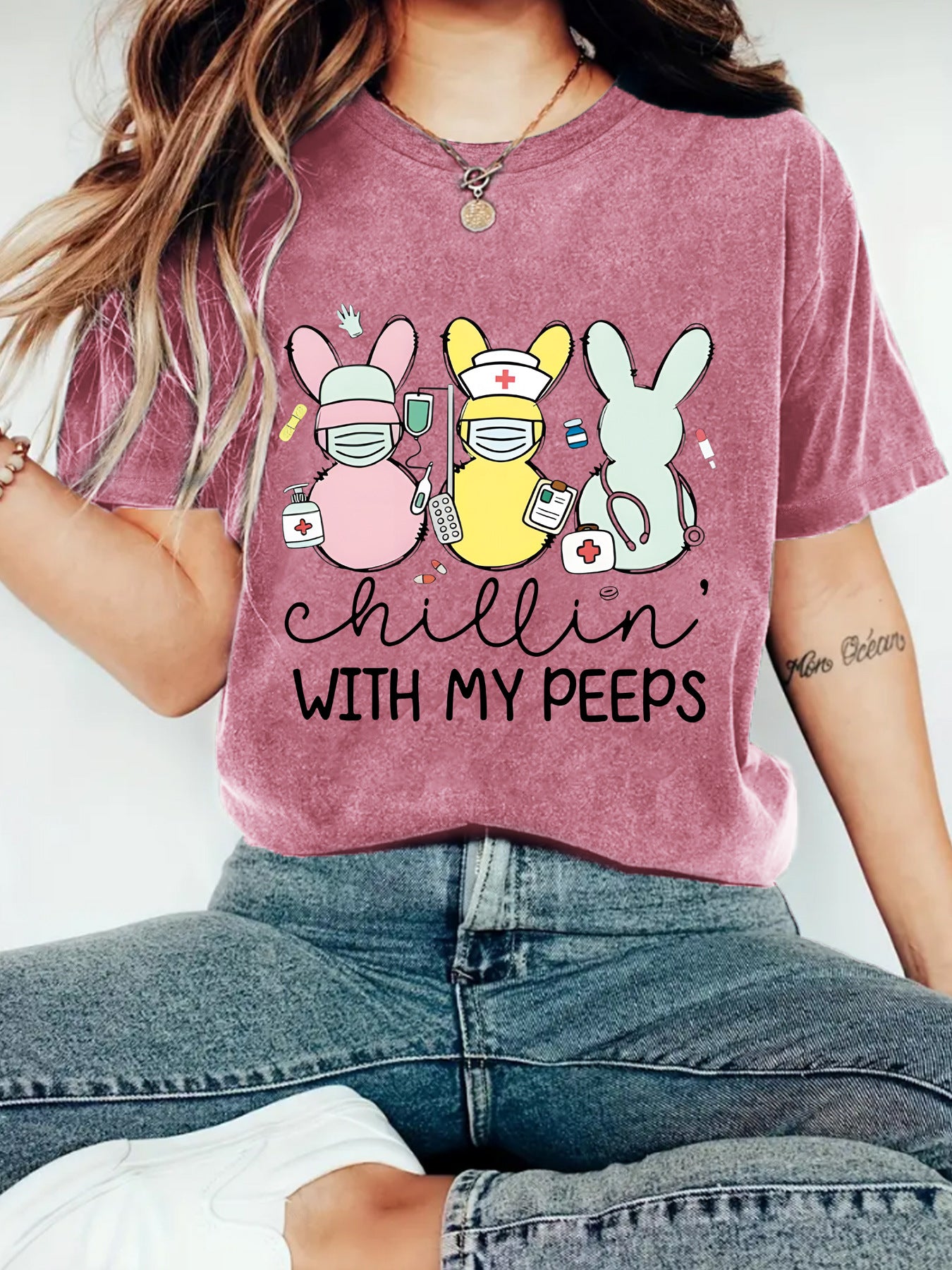 Easter "Chillin' With My Peeps" T-shirt
