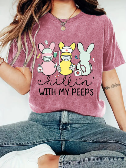 Easter "Chillin' With My Peeps" T-shirt