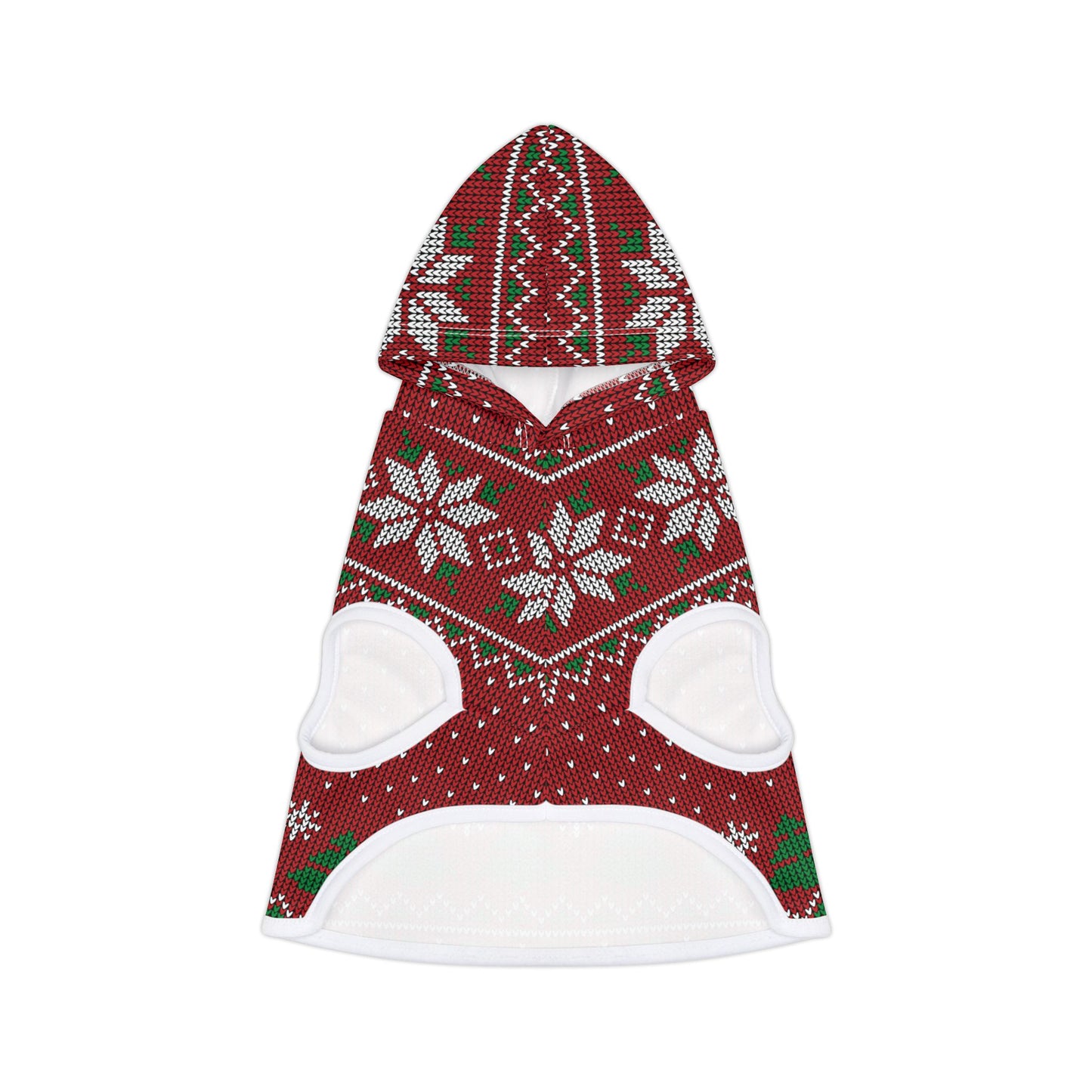 Pet Hoodie - Red Ugly Christmas Sweater for Pets