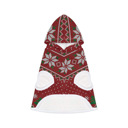 Pet Hoodie - Red Ugly Christmas Sweater for Pets