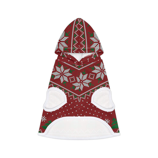 Pet Hoodie - Red Ugly Christmas Sweater for Pets