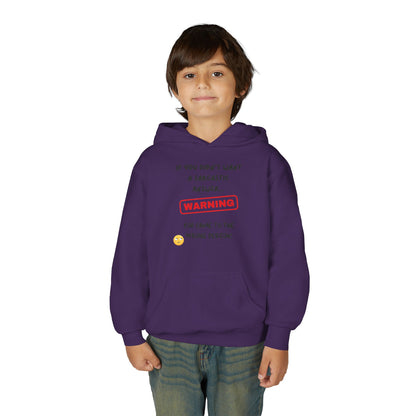 Sarcastic Answer Youth Heavy Blend Hooded Sweatshirt