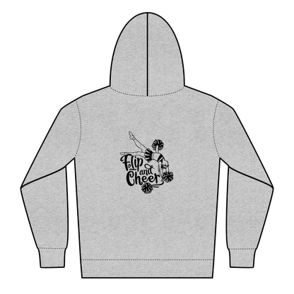 Cheerleader Youth Zipped Hoodie - Flip and Cheer Design