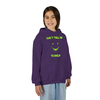 Don't Tell Me to Smile Youth Hoodie