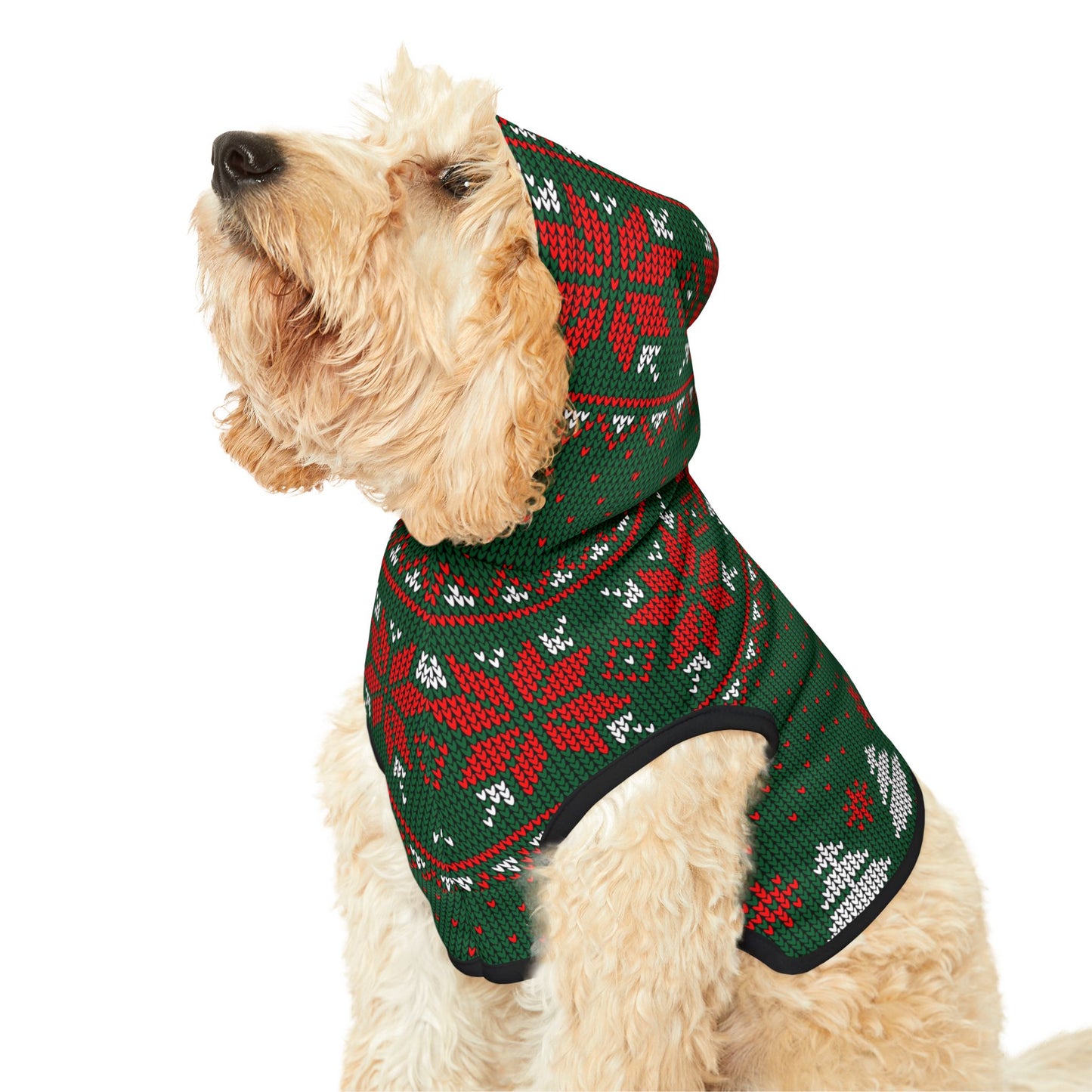 Green Ugly Sweater Hoodie for Pets