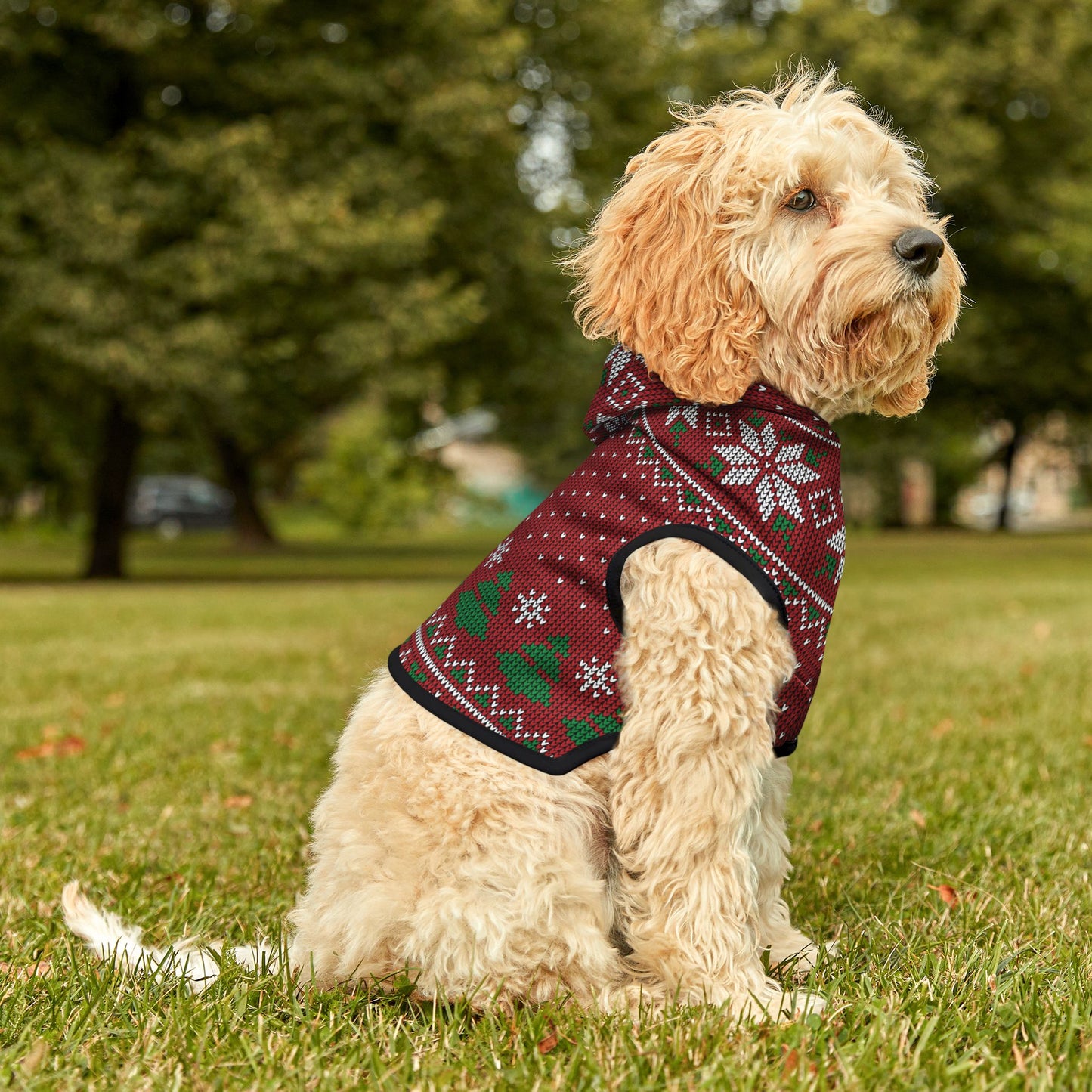 Pet Hoodie - Red Ugly Christmas Sweater for Pets