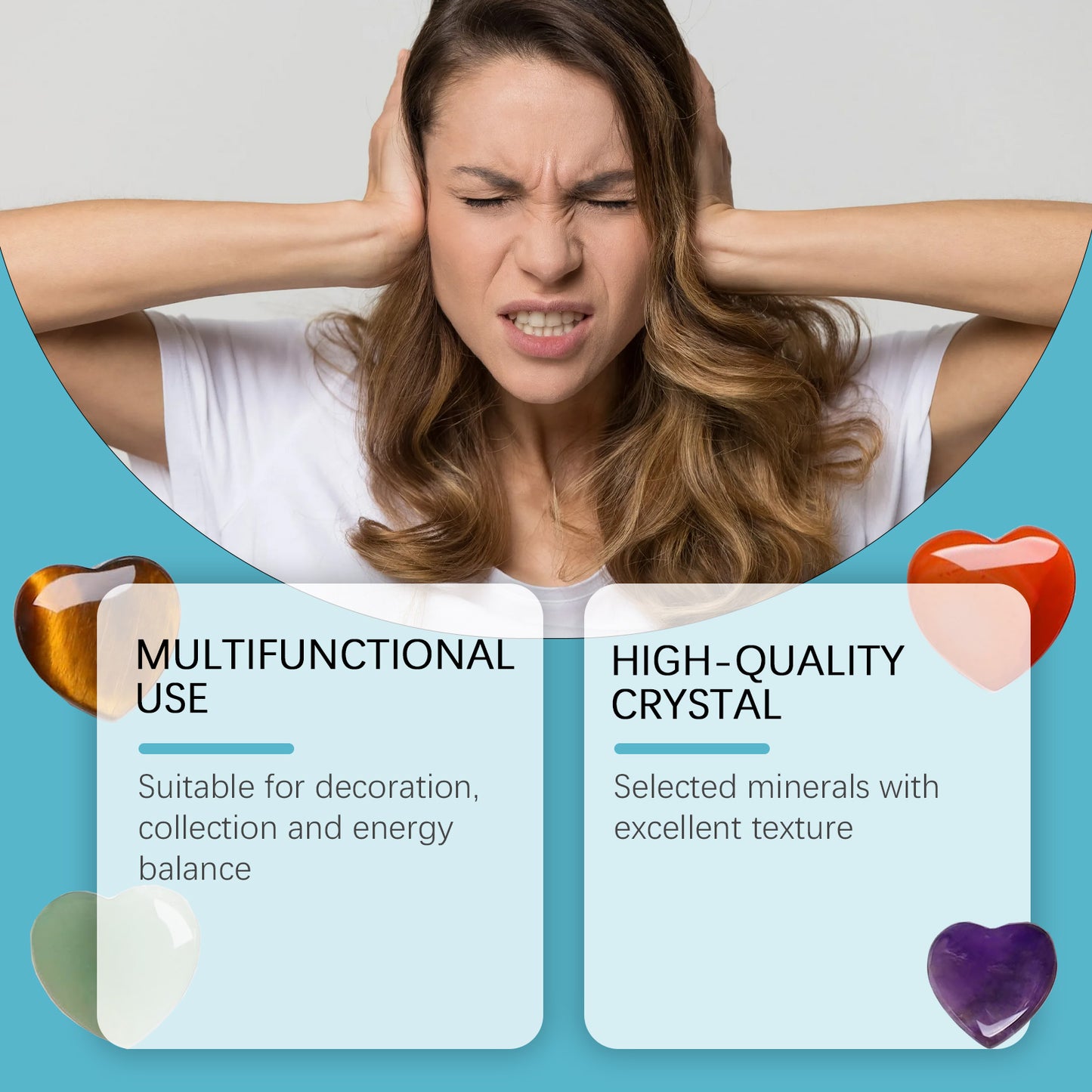 Love Crystal Healing Stone Set