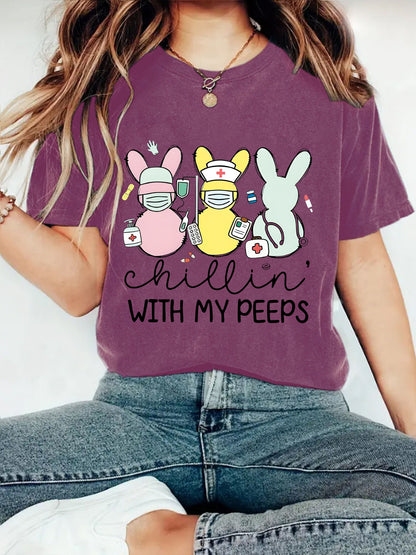Easter "Chillin' With My Peeps" T-shirt