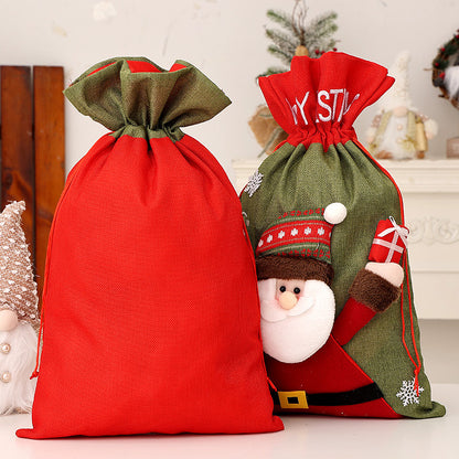 Christmas gift bag, Santa Claus backpack, children's gift bag, jewelry bag